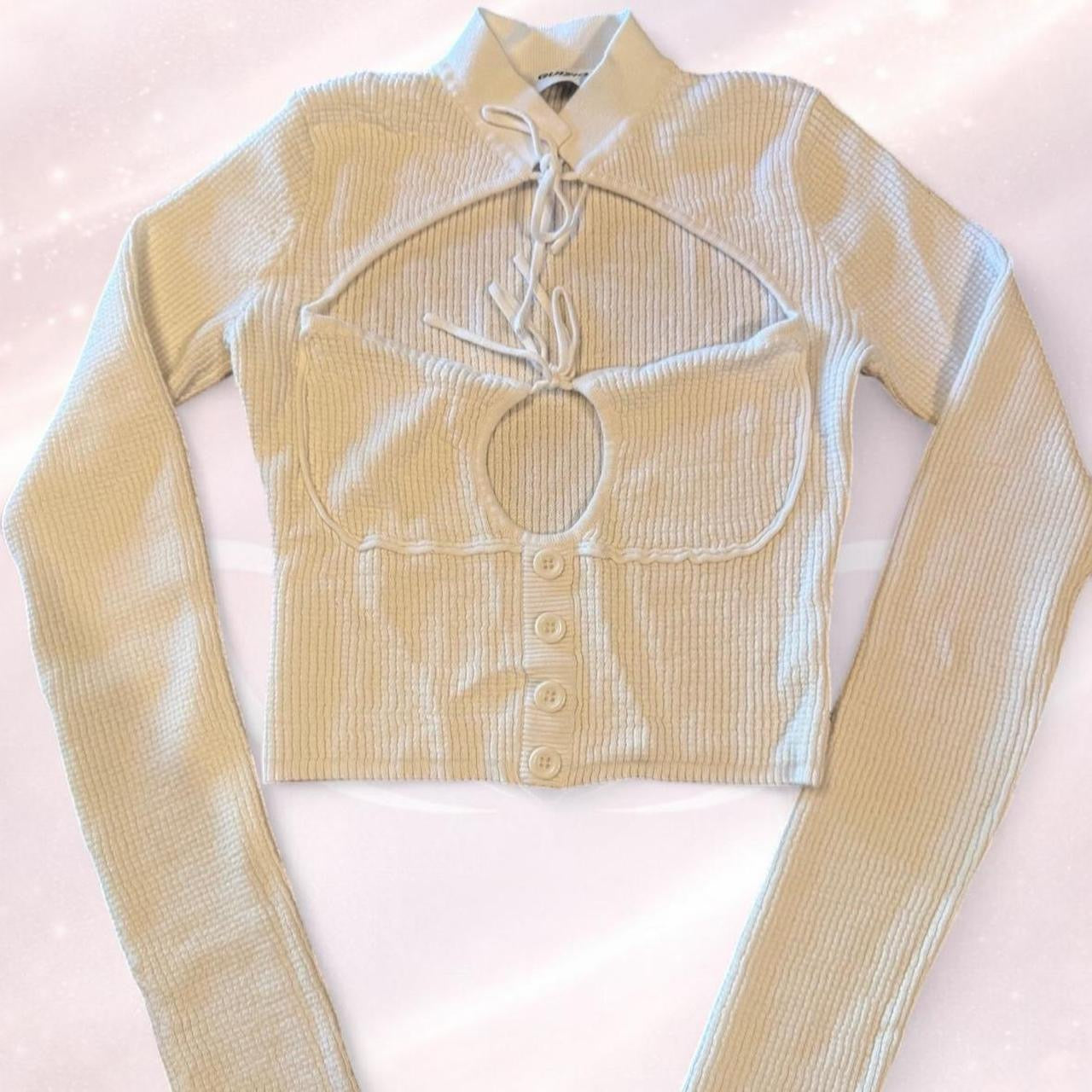 🖤 GUIZIO Thermal Knit Tie Top 🖤🔥